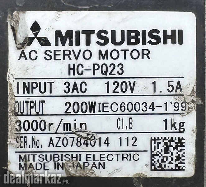 MITSUBISHI 200W (0.2Kw) HC-PQ23 AC Servo Motor + MR-C20A Driver MD354 photo 3