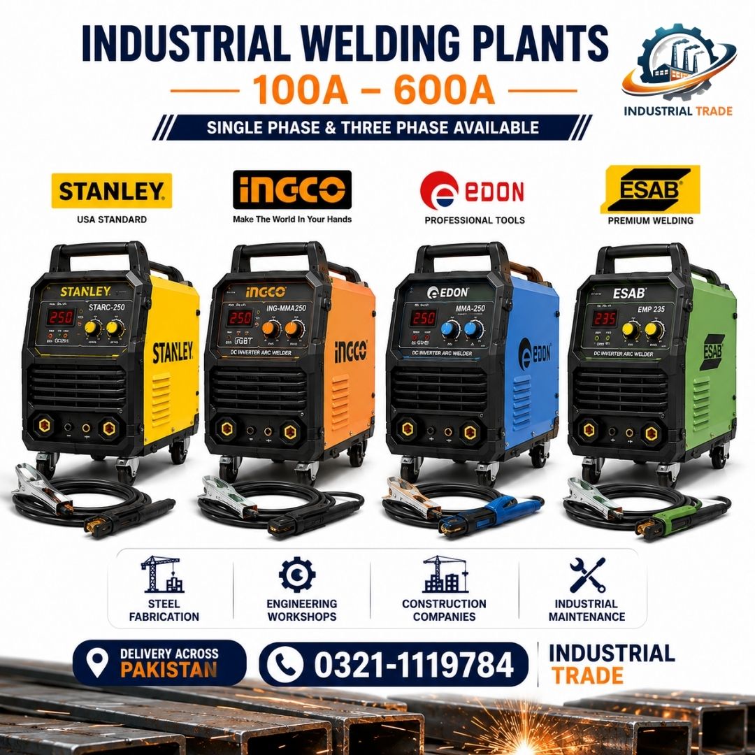 Industrial Welding Machine Price in Pakistan | 100A–600A Welding Plant