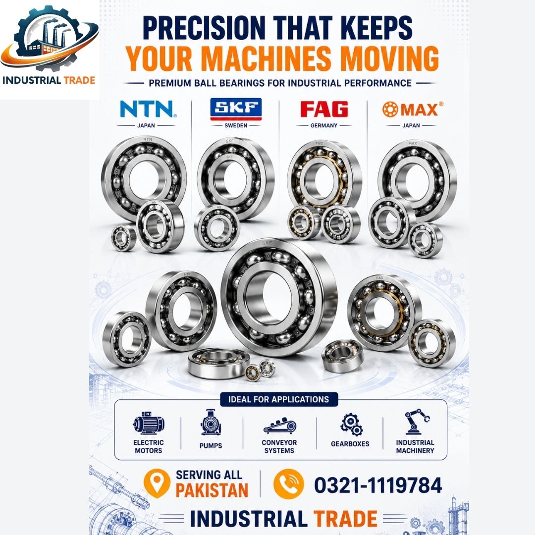 Looking for premium industrial ball bearings in Pakistan? Contact Us photo 1