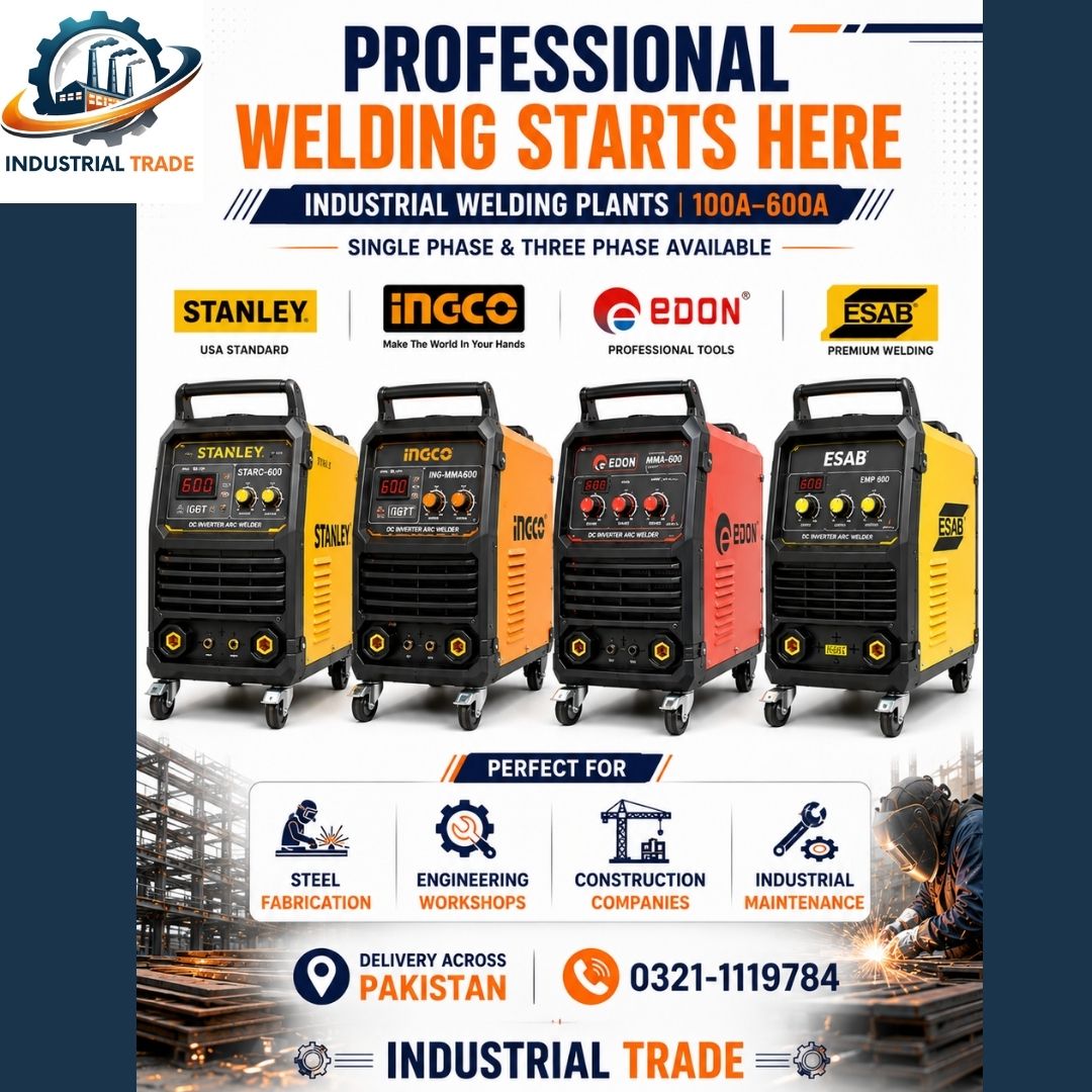 Industrial Trade offers Industrial Welding Plants from 100A to 600A