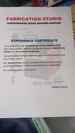 Mechanical Work, Welder photo 2