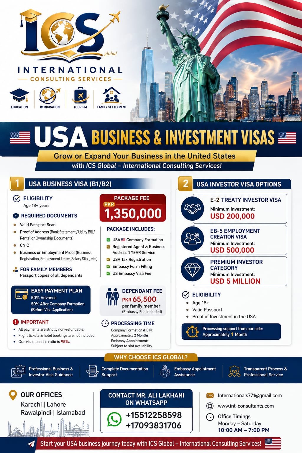 USA Busniess  visa