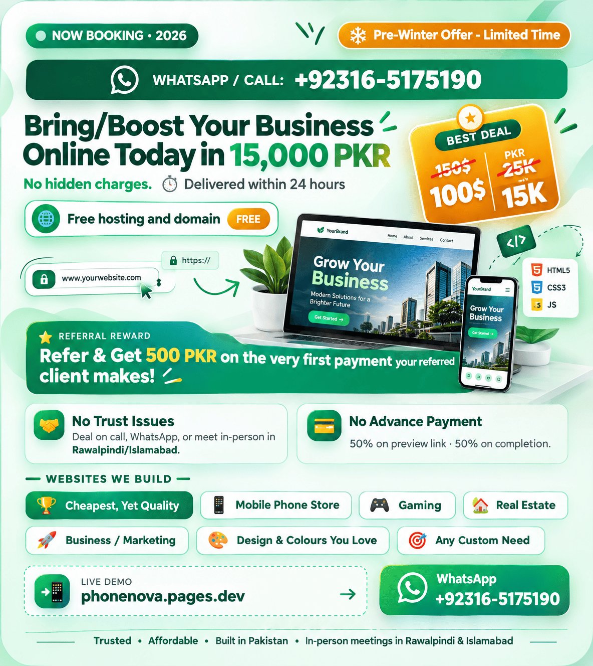 Cheapest Yet Professional Websites/ Stores photo 1