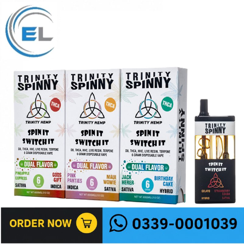 Trinity Spinny 6gm THCP Dual Flavor In Pakistan [03390001039] photo 1