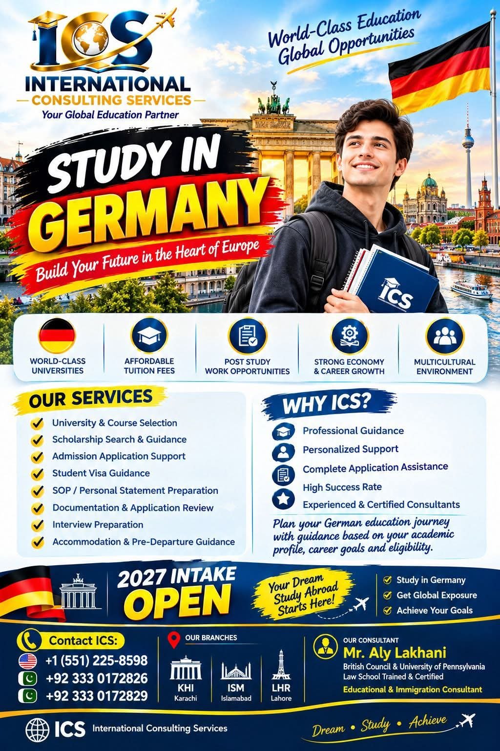 Study in Germany 2027 Intake | Admissions, Scholarships & Student Visa Guidance | ICS photo 1