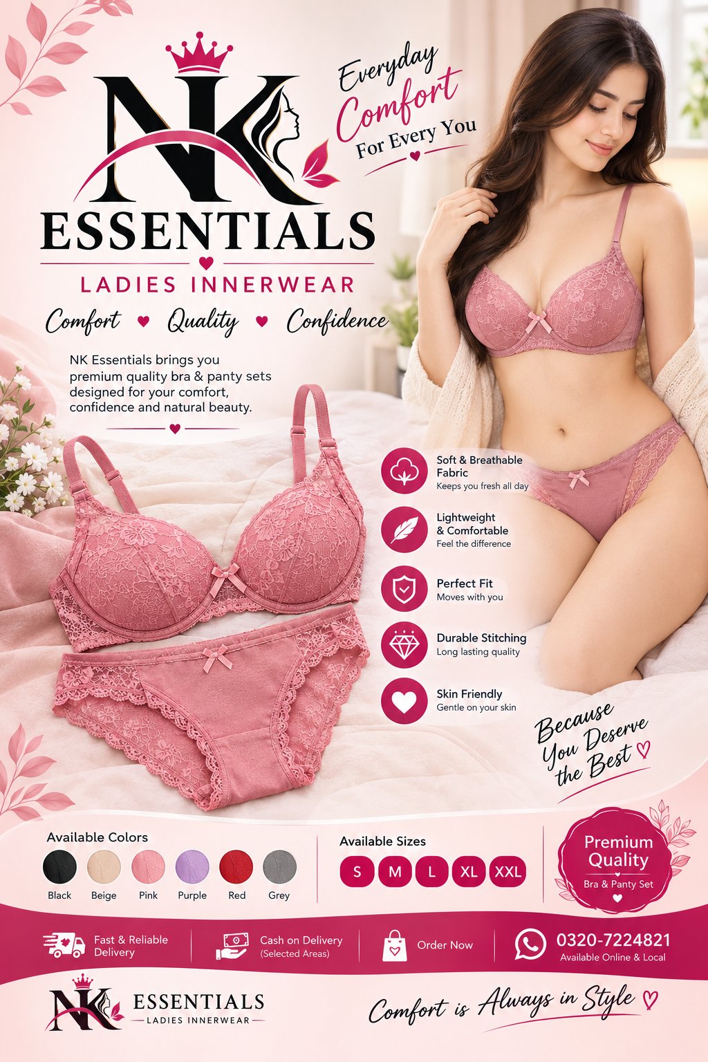 Ladies Bra for Sale – Comfortable, Stylish & Affordable